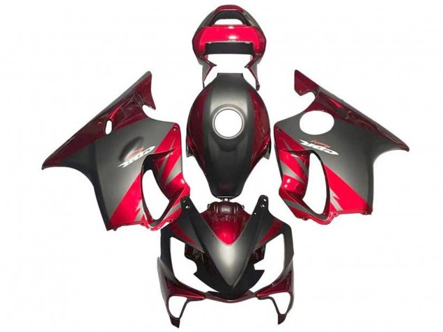 Carenado Moto Honda CBR600 F4i 2001-2003 - Rojo Negro Mate
