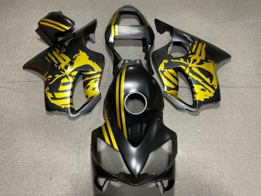 Carenado Moto Honda CBR600 F4i 2001-2003 - Oro Negro Mate Cráneo