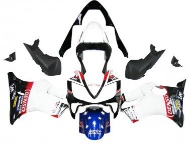 Carenado Moto Honda CBR600 F4i 2001-2003 - Blanco Azul Rojo Negro Brillante DENSO Star