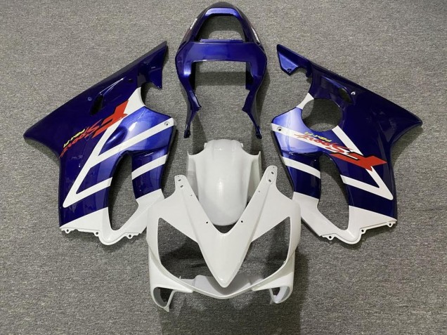 Carenado Moto Honda CBR600 F4i 2001-2003 - Blanco Azul Raya
