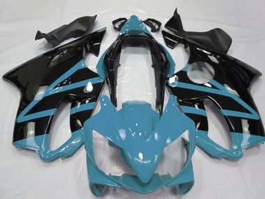 Carenado Moto Honda CBR600 F4i 2004-2007 - Azul Claro Negro Brillante