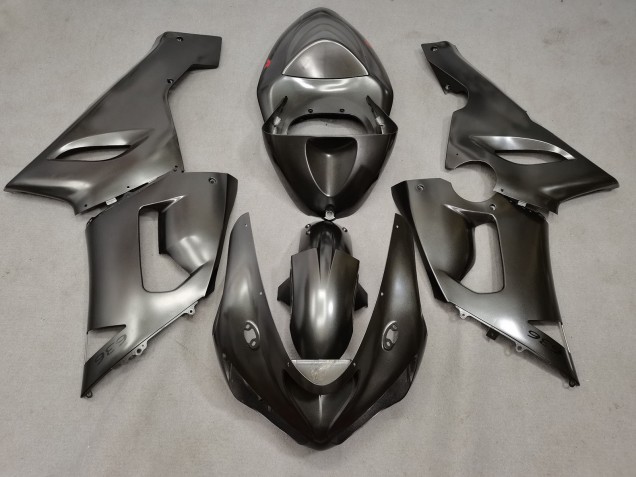 Carenado Moto Kawasaki ZX6R 2005-2006 - Plata Líquido