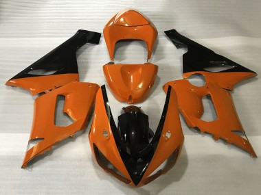 Carenado Moto Kawasaki ZX6R 2005-2006 - Naranja Negro