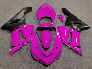 Carenado Moto Kawasaki ZX6R 2005-2006 - Rosa Negro Mate