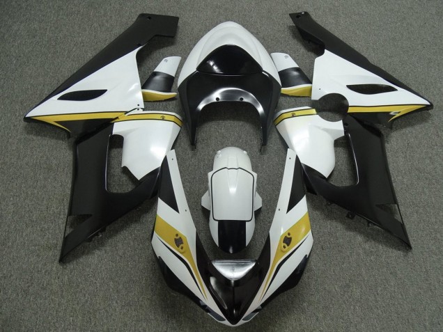 Carenado Moto Kawasaki ZX6R 2005-2006 - Blanco Negro Amarillo