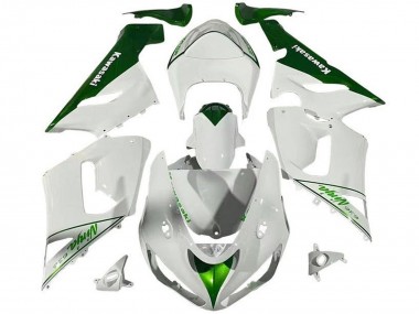 Carenado Moto Kawasaki ZX6R 2005-2006 - Blanco Verde