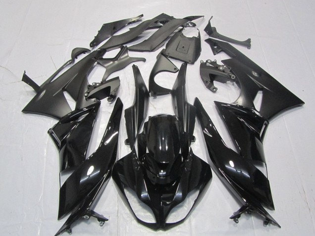 Carenado Moto Kawasaki ZX6R 2007-2008 - Negro Brillante Negro Mate