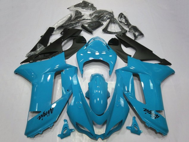 Carenado Moto Kawasaki ZX6R 2007-2008 - Azul Negro