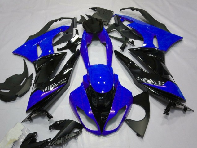 Carenado Moto Kawasaki ZX6R 2007-2008 - Azul Negro Blanco
