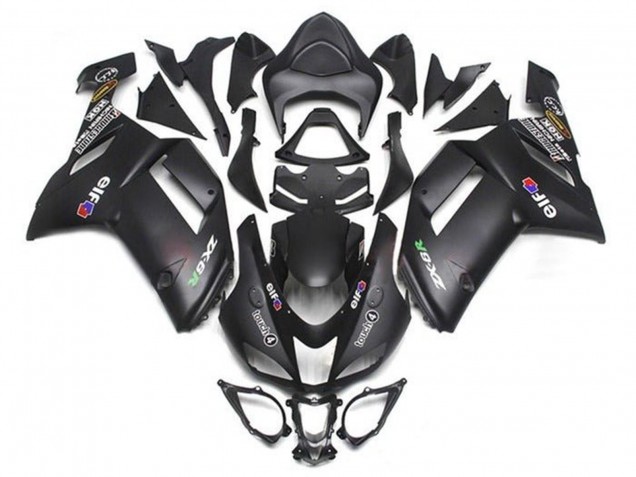 Carenado Moto Kawasaki ZX6R 2007-2008 - Negro Mate Elf