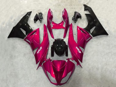 Carenado Moto Kawasaki ZX6R 2009-2012 - Rojo Caramelo Negro Brillante