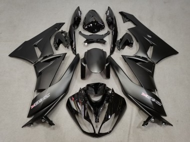 Carenado Moto Kawasaki ZX6R 2009-2012 - Negro Mate Negro Brillante Blanco Rojo