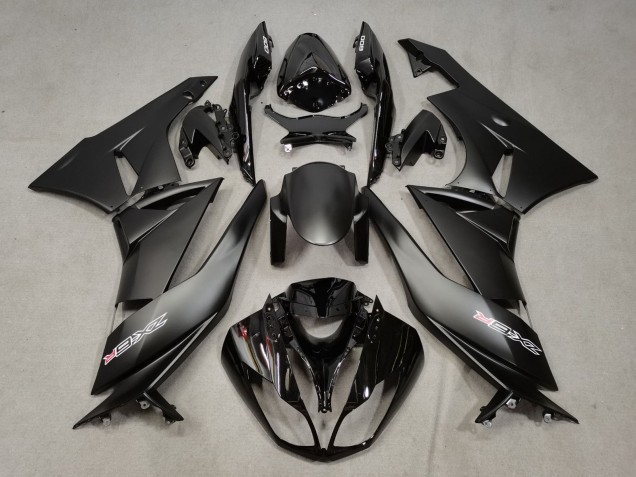 Carenado Moto Kawasaki ZX6R 2009-2012 - Negro Mate Negro Brillante Blanco Rojo