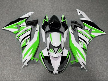 Carenados Moto Kawasaki ZX6R 2009-2012 - Blanco Verde Negro