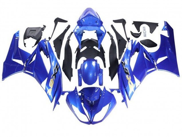 Carenado Moto Kawasaki ZX6R 2009-2012 - Azul Negro Oro