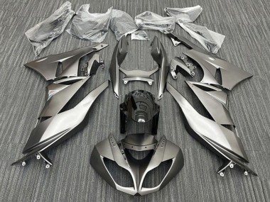 Carenado Moto Kawasaki ZX6R 2009-2012 - Plata Mate Negro