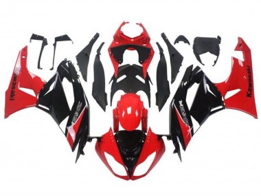 Carenados Moto Kawasaki ZX6R 2009-2012 - Rojo Negro Brillante