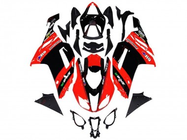 Carenado Moto Kawasaki ZX6R 2013-2018 - Rojo Negro Elf