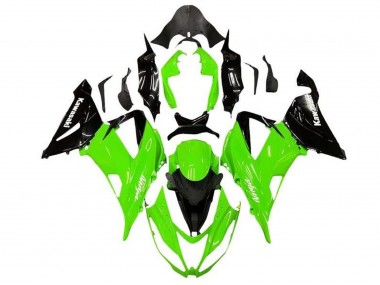 Kits Carenados Moto Kawasaki ZX6R 2013-2018 - Verde Negro Brillante
