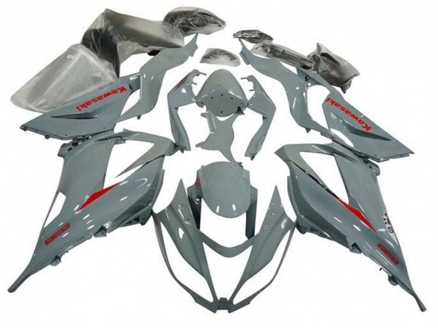 Carenados Moto Kawasaki ZX6R 2013-2018 - Nardo Gris Rojo