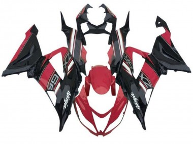 Carenado Moto Kawasaki ZX6R 2013-2018 - Rojo Negro Blanco
