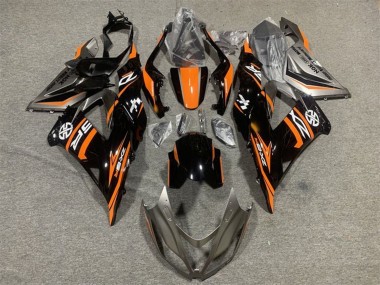 Carenados Moto Kawasaki ZX6R 2013-2018 - Naranja Negro Brillante