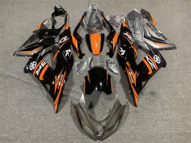 Carenados Moto Kawasaki ZX6R 2013-2018 - Naranja Negro Brillante