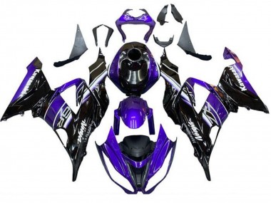 Carenados Moto Kawasaki ZX6R 2013-2018 - Azul Negro Brillante