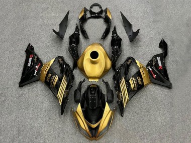 Carenado Moto Kawasaki ZX6R 2013-2018 - Oro Negro Brillante