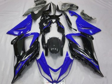 Carenado Moto Kawasaki ZX6R 2013-2018 - Azul Negro Brillante
