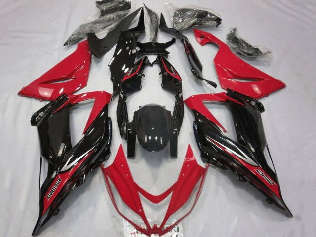 Carenado Moto Kawasaki ZX6R 2013-2018 - Rojo Negro Brillante