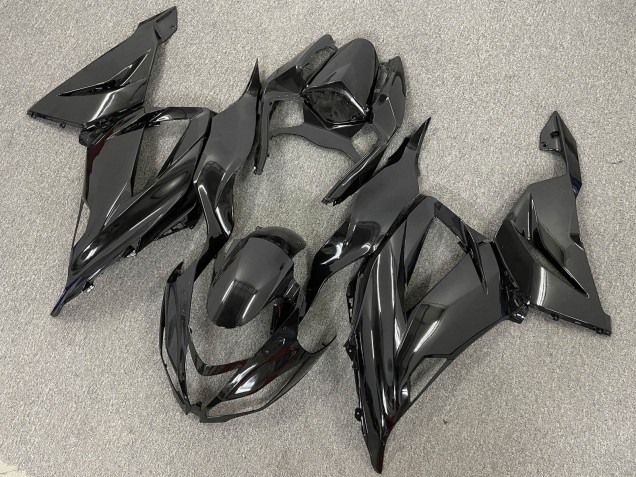 Carenados Moto Kawasaki ZX6R 2013-2018 - Negro Brillante Negro Mate