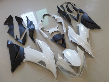 Carenados Moto Kawasaki ZX6R 2013-2018 - Blanco Negro Mate