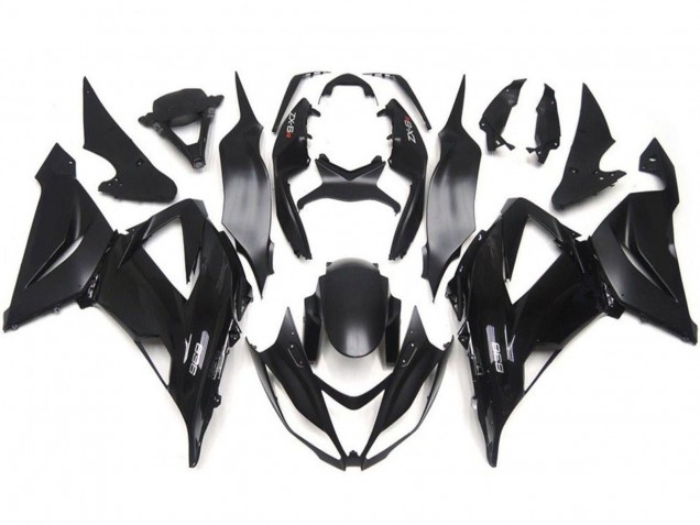 Kits Carenados Moto Kawasaki ZX6R 2013-2018 - Negro Brillante Negro Mate