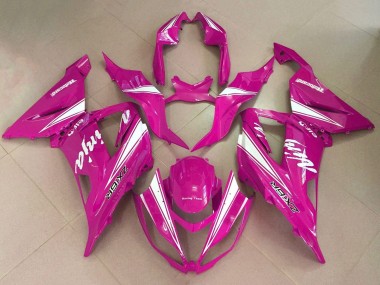 Carenado Moto Kawasaki ZX6R 2013-2018 - Rosa Blanco