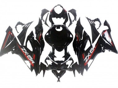 Carenado Moto Kawasaki ZX6R 2019-2022 - Negro Brillante Rojo