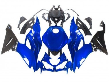 Carenado Moto Kawasaki ZX6R 2019-2022 - Azul Negro Brillante