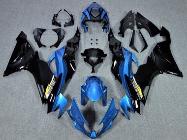 Carenado Moto Kawasaki ZX6R 2019-2022 - Azul Negro Brillante Amarillo