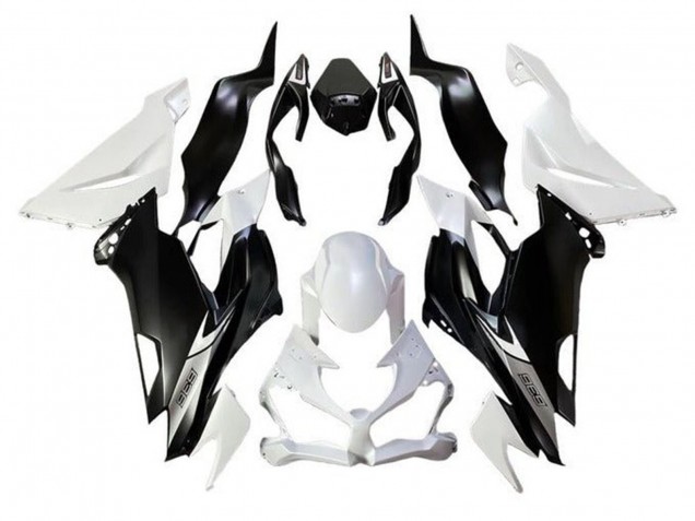 Carenado Moto Kawasaki ZX6R 2019-2022 - Blanco Negro Mate