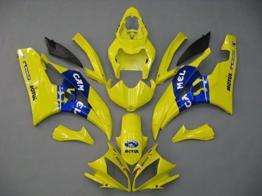 Carenado Moto Yamaha YZF R6 2006-2007 - Amarillo Azul Motul Michelin Camello