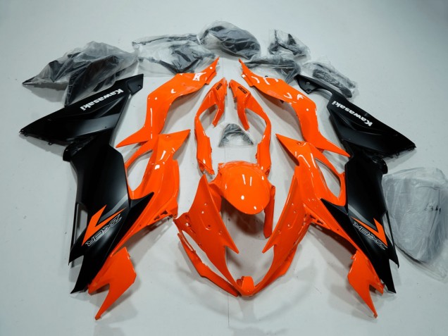 Carenado Moto Kawasaki ZX6R 2019-2022 - Naranja Negro Mate