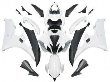 Carenado Moto Yamaha YZF R6 2006-2007 - Blanco Negro Mate
