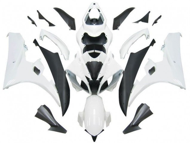 Carenado Moto Yamaha YZF R6 2006-2007 - Blanco Negro Mate