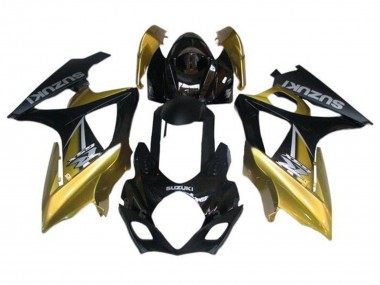 Carenado Moto Suzuki GSXR 1000 2005-2006 - Negro Oro Plata