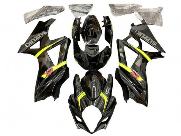 Carenado Moto Suzuki GSXR 1000 2005-2006 - Negro Amarillo Gris
