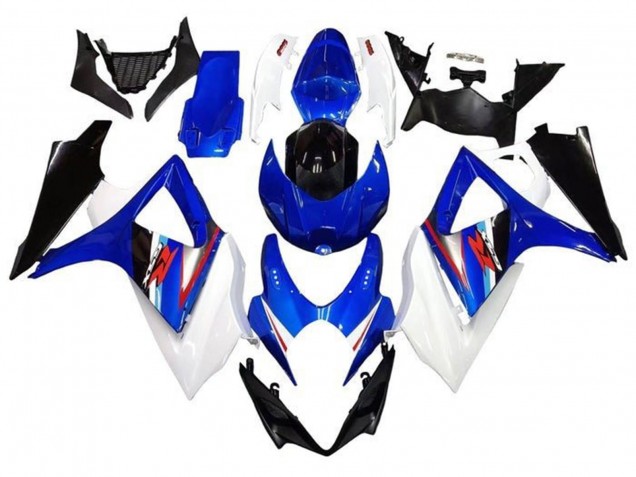 Carenado Moto Suzuki GSXR 1000 2005-2006 - Blanco Azul Negro Rojo