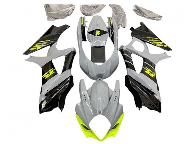 Carenado Moto Suzuki GSXR 1000 2005-2006 - Gris Negro Neon Amarillo