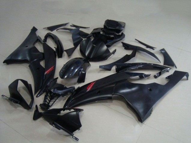 Carenado Moto Yamaha YZF R6 2008-2016 - Negro Brillante Negro Mate