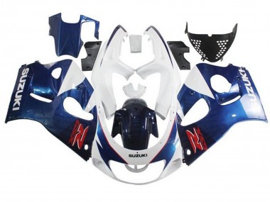 Carenado Moto Suzuki GSXR 600 / GSXR 750 1996-2000 - Blanco Azul Rojo