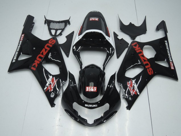 Carenado Moto Suzuki GSXR 600 / GSXR 750 2001-2003 - Negro Brillante Rojo Blanco Yoshimura